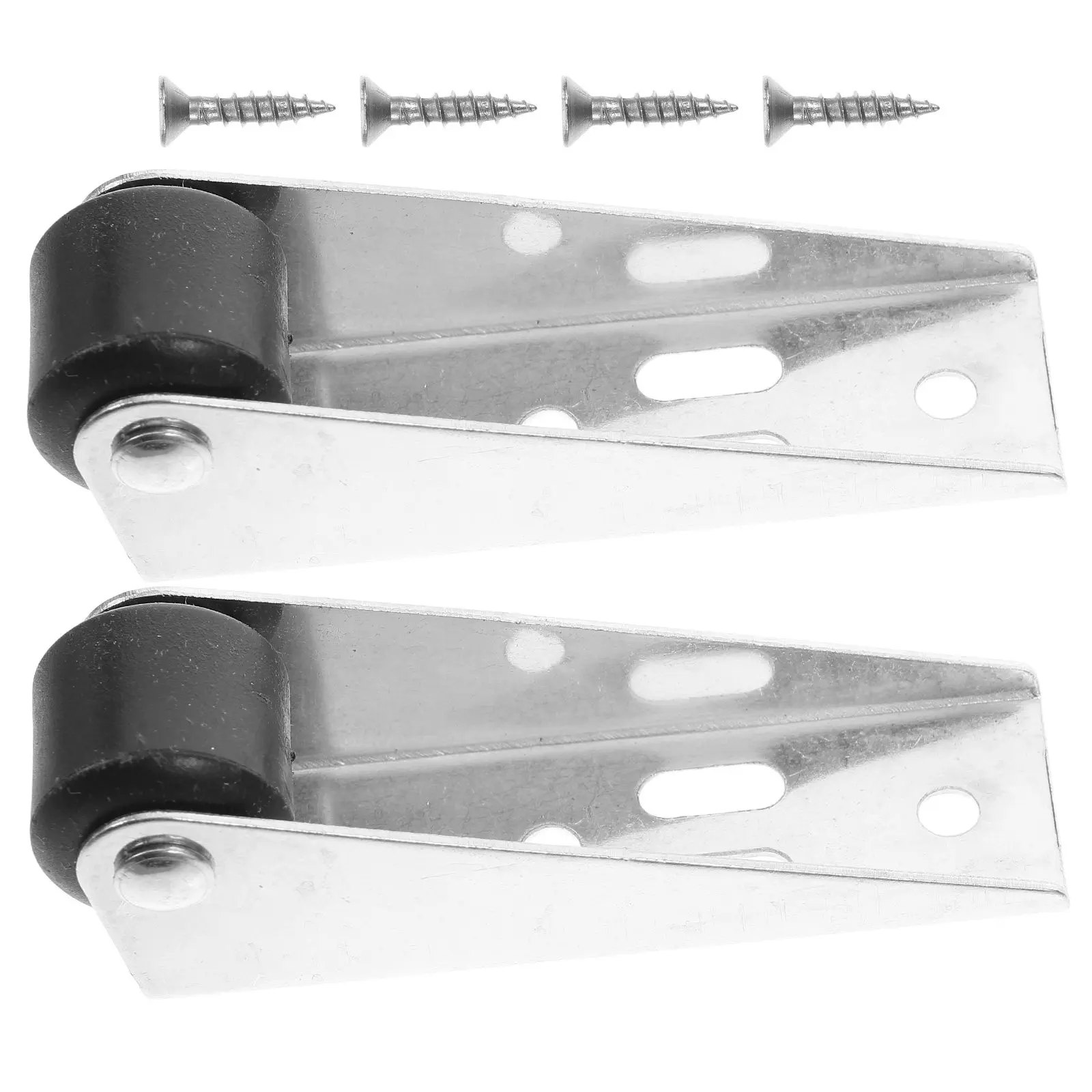 

2Pcs Sliding Door Silent Roller Pulley Heavy Duty Four Hole Design Smooth Operation for Wardrobe Cabinet Track Hardware