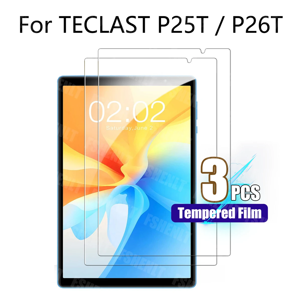 Screen Protector for TECLAST P25T P26T HD Anti-scratch Tablet Protective Film Tempered Glass for TECLAST P25T P26T 10.1inch 2023