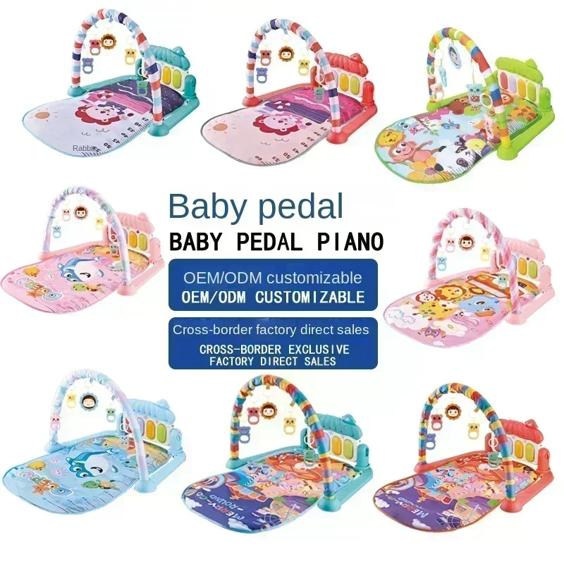 New Foot Piano Mat Musical Toy for Newborn Tummy Time Activity Pad Kids Dance Fitness Game Pad Baby Crawling Exercise Equipment