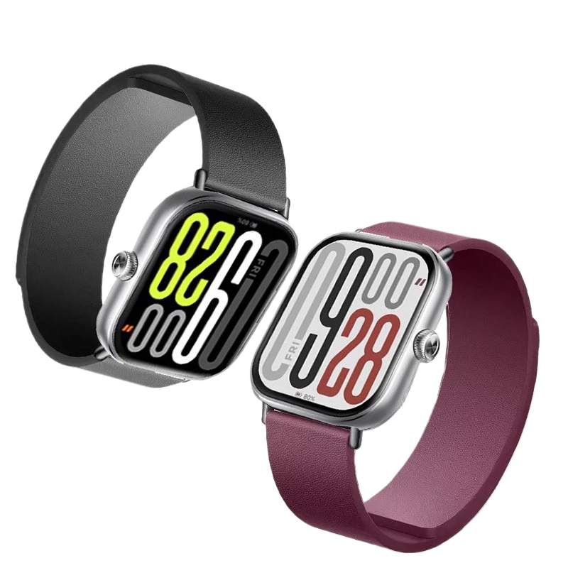 Tali magnetik untuk jam Redmi 5/4 Correa, tali jam tangan olahraga untuk Xiaomi band 9 Pro/8 Pro sabuk jam tangan pintar Pria Wanita