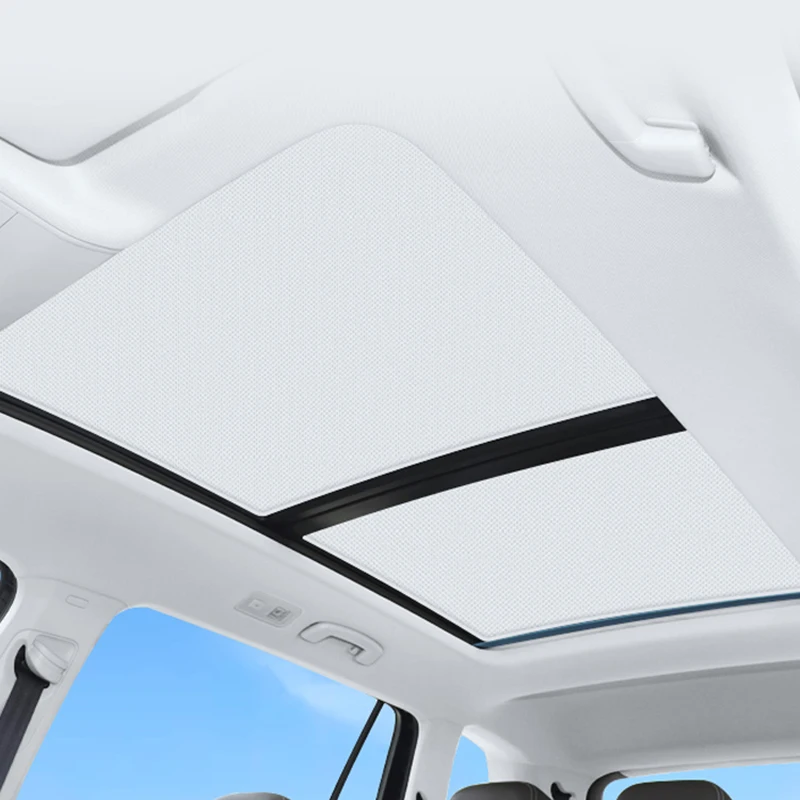 Car Electrostatic Adsorption Sunroof Sunshade Cover For SKODA Kodiaq 2017-2023 2024 Heat Insulation Skylight Sticker Accessory