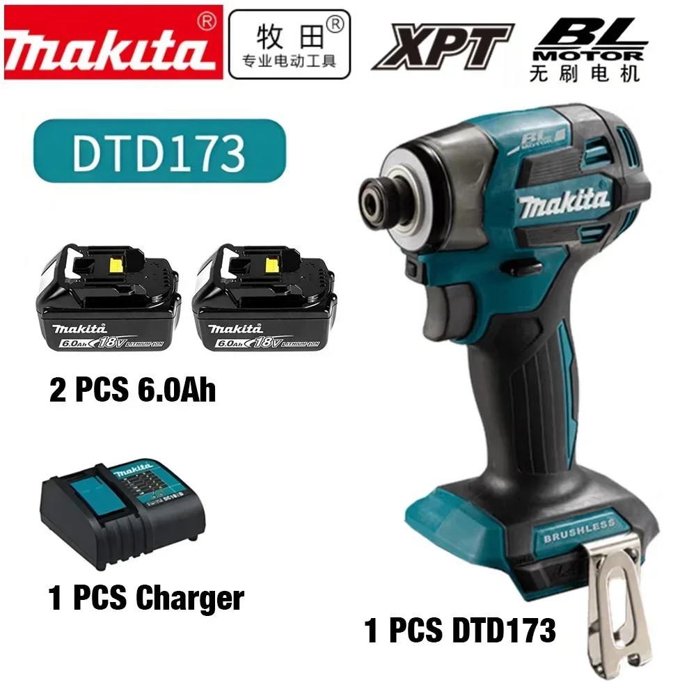 

NEW Makita DTD173 1800RPM Cordless Impact Driver 180N.m Brushless Motor Electric Drill Wood/Bolt/T-Mode For Makita Battery P