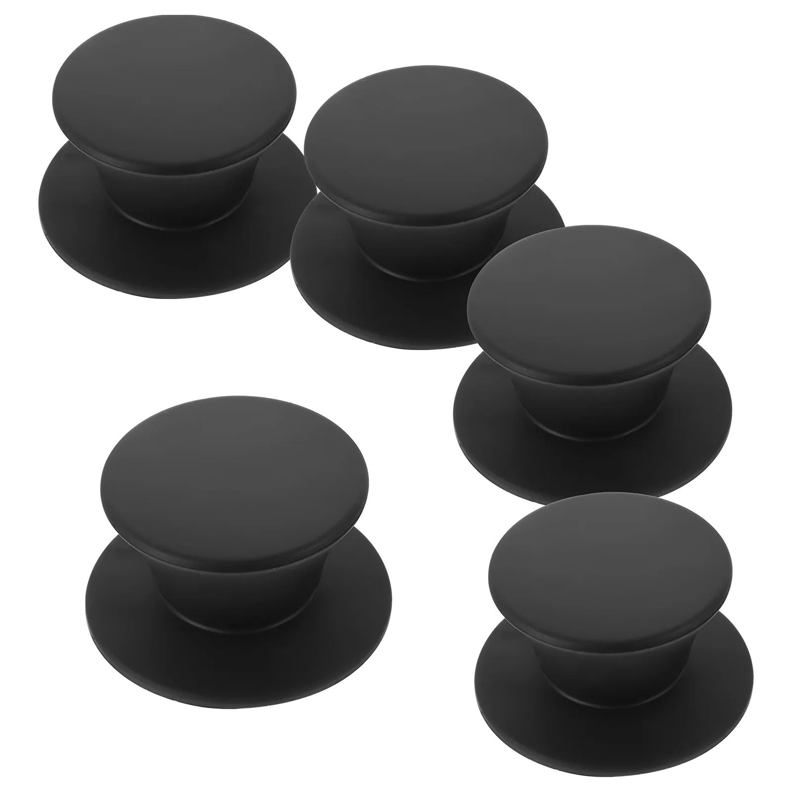 

5Pcs Universal Pot Lid Handle Silicone Anti Scalding Replacement Knob for 0.5-12Cm Holes Easy Lid Handle Comfortable