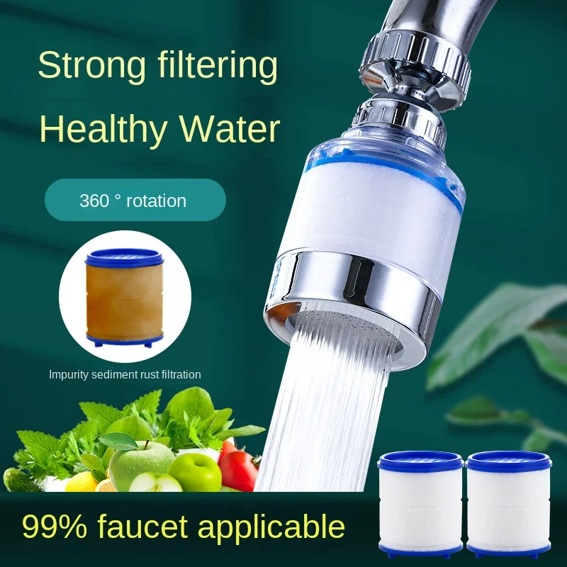 Kitchen Faucet Water Tap Filter Bubbler Filter for Hard Water Bath Filtration Purifier Remove Chlorine Heavy Metal Filtered