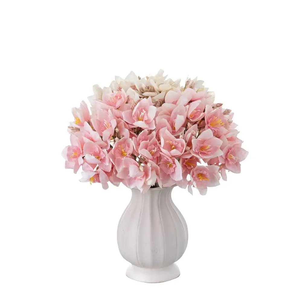 

Real Touch Artificial Narcissus Bouquet Luxury Elegant Silk Narcissus Flower Handmade Fake Flower Home Office Decor