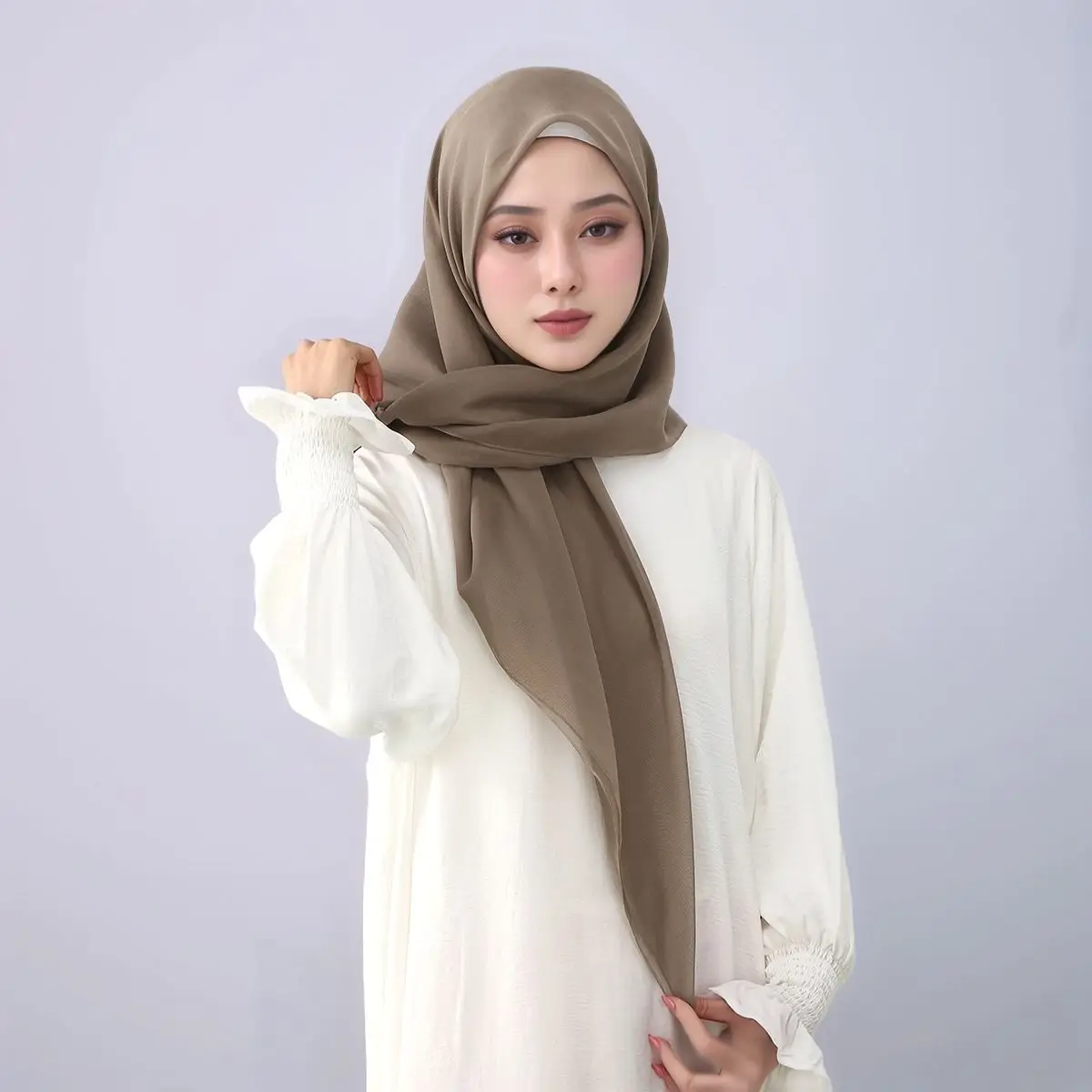ผ้าคลุมศีรษะแบบสี่เหลี่ยมผืนผ้า วิสโคสเนื้อแน่น ขนาด 110 ซม. สำหรับเดือนรอมฎอน ผ้าคลุมฮิญาบสำหรับผู้หญิง ผ้าคลุมศีรษะระบายอากาศได้ดี ผ้าคลุมไหล่ ผ้าพันคอ ผ้าโพกหัว ผ้าพันคอแบบใหม่