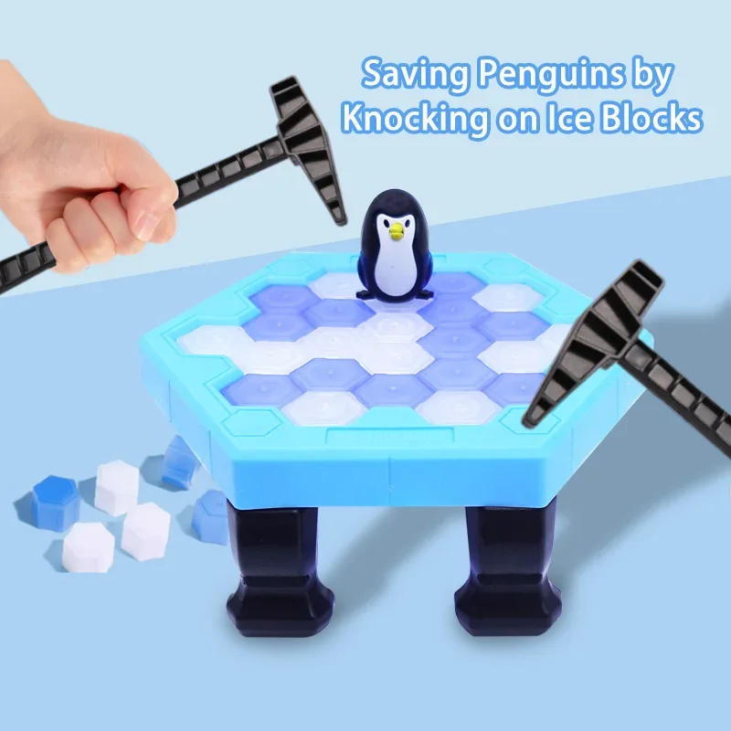 Icebreaker Toy Boys and Girls Knocking Ice to Save Penguin Children's Puzzle Thinking Training Focus Board Game