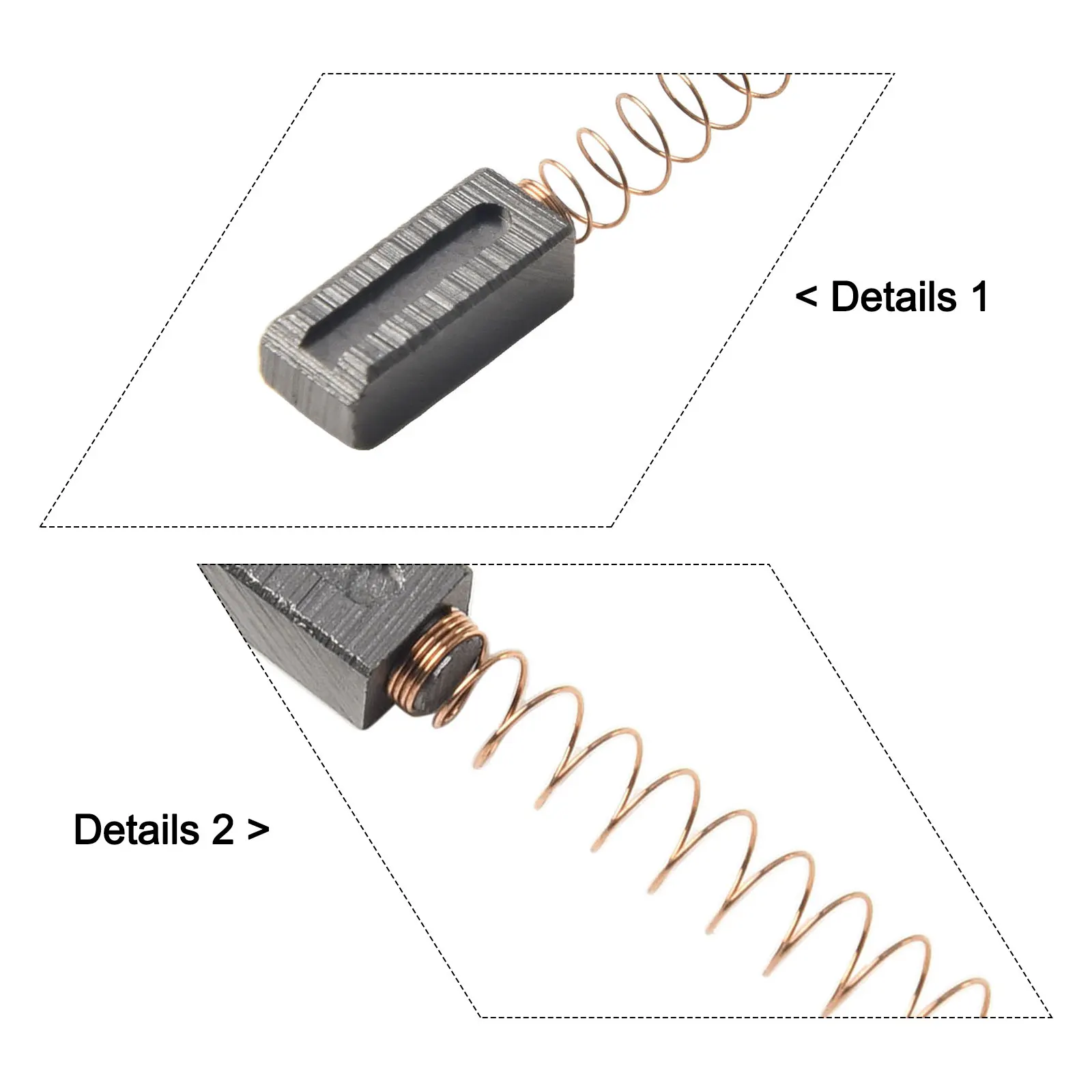20pcs Carbon Brush Triac S/PID Hot Air Welding/Plastic Welding Machine Motor High Quality 14x6x5mm Power Tool Accessories