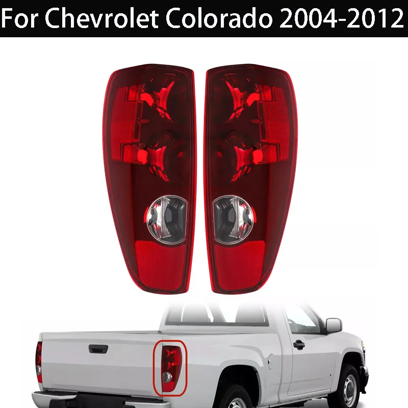 

For Chevrolet Colorado 2004-2012 Brake Lamps Left+Right Tail Light Rear Lamp With Bulbs