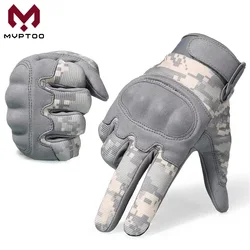 ACU Camouflage Touch Screen Tactical Gloves Combat Airsoft Paintball Shooting Hunting Bicycle Anti-Skid Full Finger Glove Men