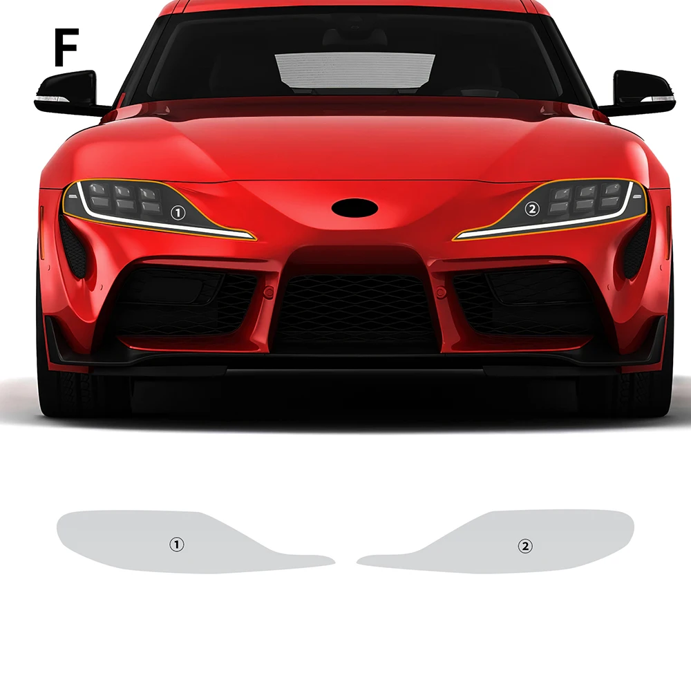 

Car Rearview Mirror Cover Headlight Protective Film Tpu Special Transparent Sticker for Toyota Gr Supra GR A90 A91 MK5 2019-2023