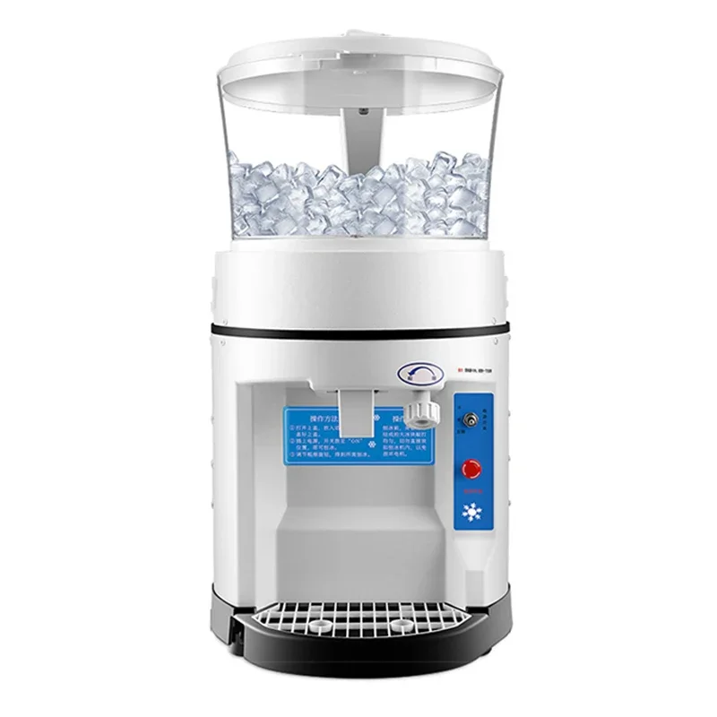 

480kg/H Electric Ice Crusher High-Power Drum Ice Machine Automatic Snowflake Ice Machine For Milk Tea Shop ML-168