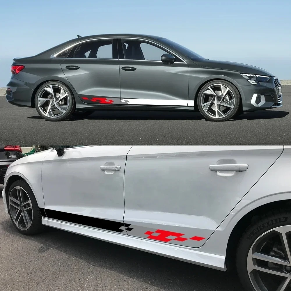 For Audi A3 8P 8V 8L 8Y S3 RS3 Sedan Sportback TFSI Limousine Car Side Door Sticker Vinyl Decal Exterior Trims Auto Accessories view 4