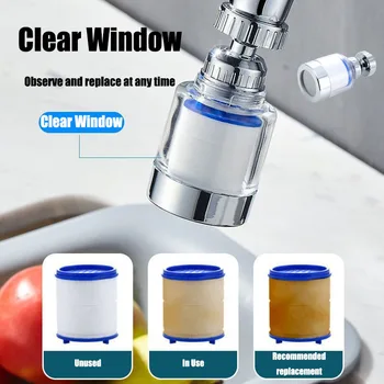 ברז מסנן מים ראש מטהר מים מרובים מסנן מטבח זרבובית מסנן מים ברז אוניברסלי