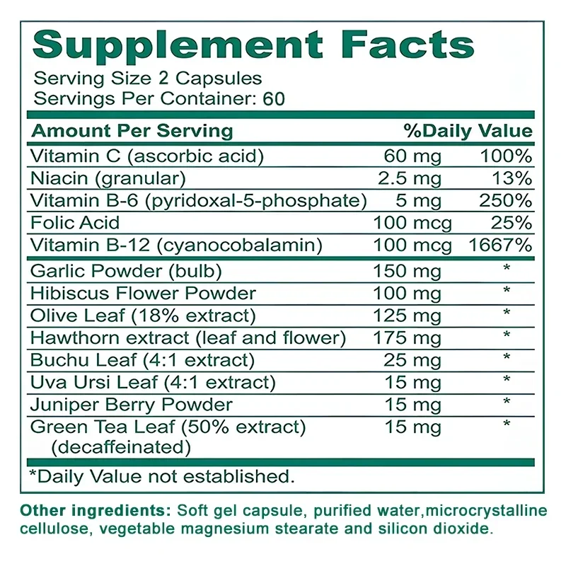 Taoters Blood Pressure Support Supplement with Premium Hawthorn and Hibiscus - Supports Blood Circulation