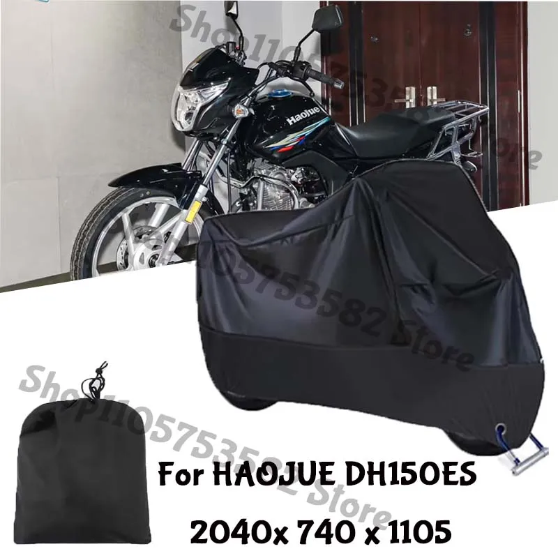 Motorcycle Full Covers For HAOJUE DH150ES Car Outdoors Sun Protection Dust No Ear Thickened Oxford Clothcover Accessories