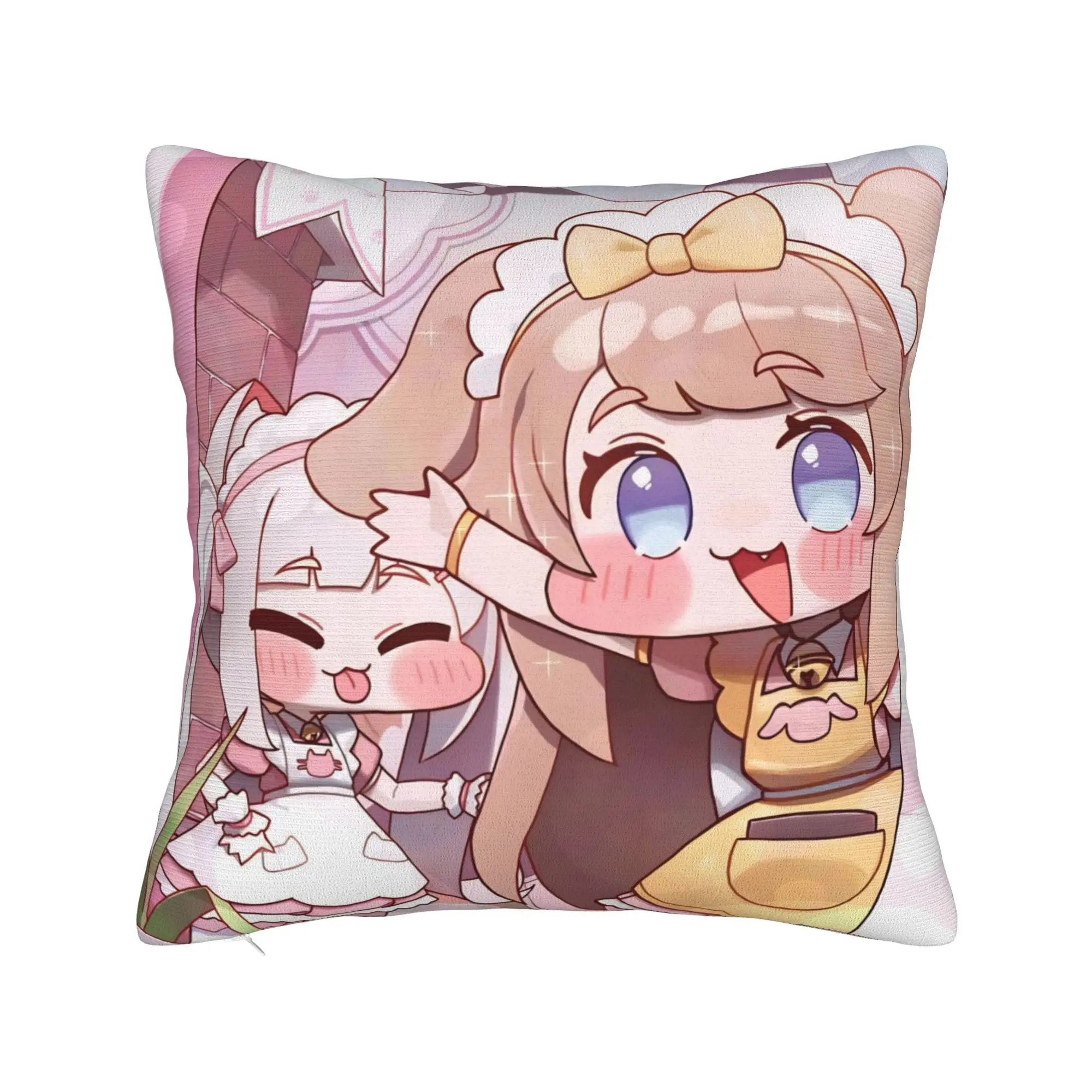 Decorative Pillow Cover Trickcal C-Chibi Go Games Merchandise Living Room  Throw Pillow Case Cover Square Multiple Sizes