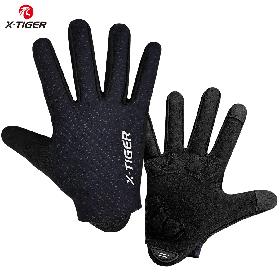 AliExpress X-TIGER Autumn and winter cycling gloves full finger cycling road bike breathable outdoor long finger shock absorption non-slip