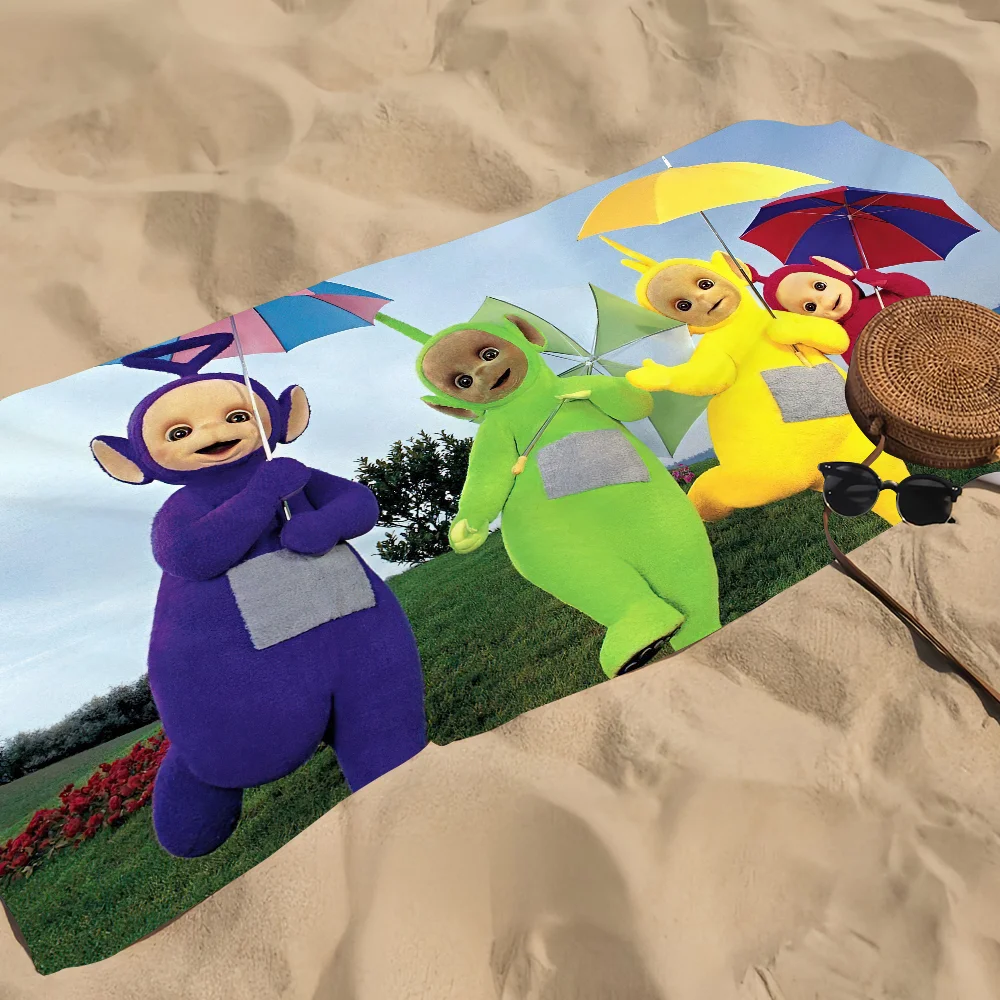 لطيف الكرتون T-Teletubby منشفة لينة بركة هدية للسفر رياضة ساونا السفر سبا دش التخييم سريعة الجافة الرياضة مناشف الشاطئ #2