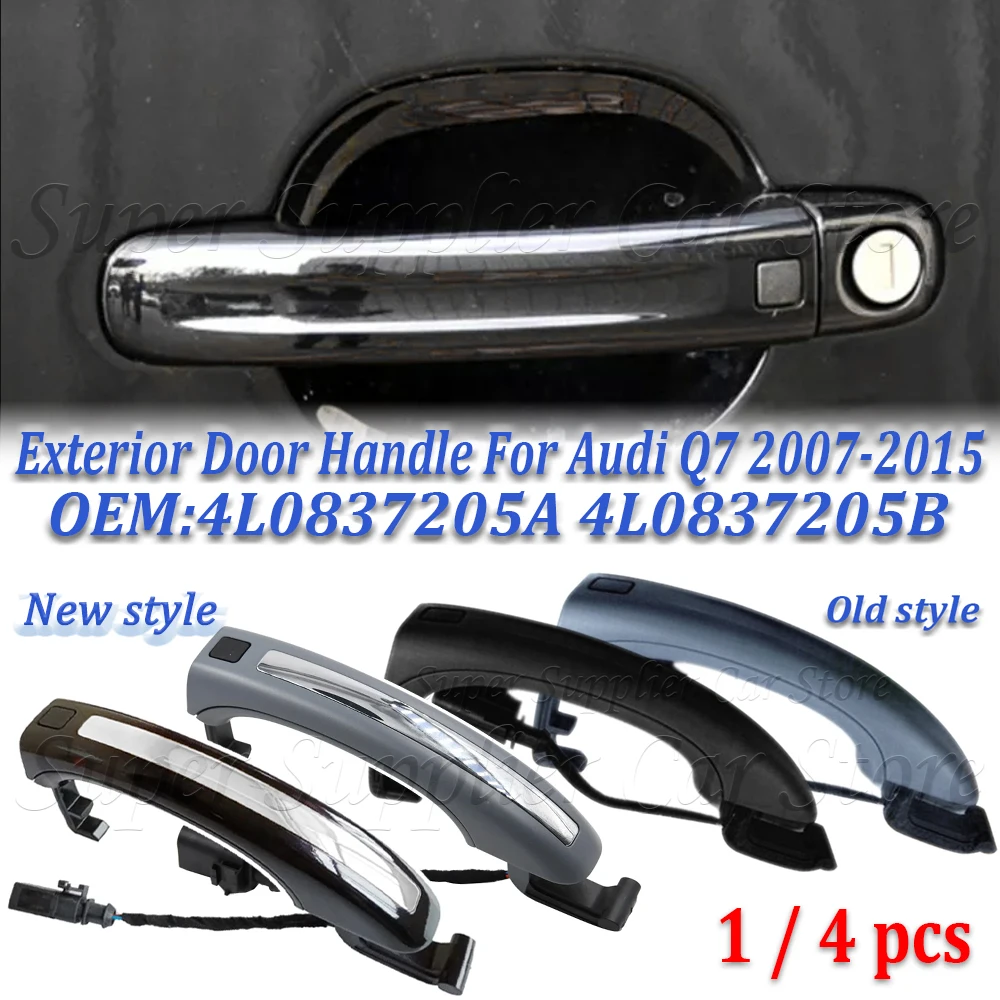 

Новый 1/4 шт. подходит для Audi Q7 2007-2015, умный датчик, внешняя ручка двери автомобиля 4L0837205A 4L0837205B 4G837205 4L0837207A