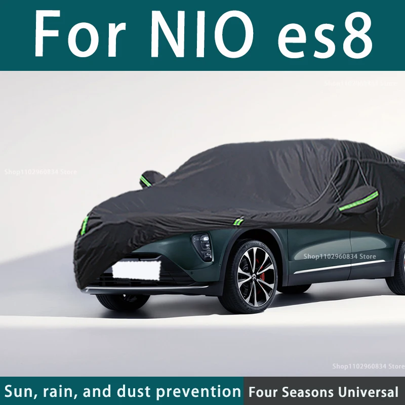 

For Nio ES8 210T Full Car Covers Outdoor Uv Sun Protection Dust Rain Snow Protective Car Cover Auto Black Cover