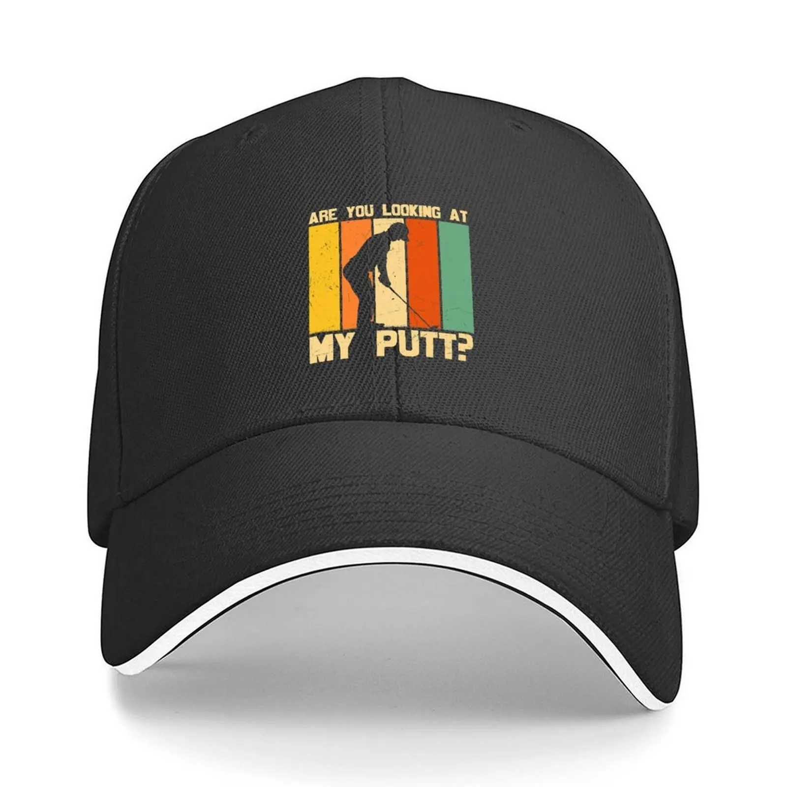 

Are You Looking At My Putt Baseball Cap Hat Man For The Sun men's big size hat Male hat Luxury Men Hats Women's