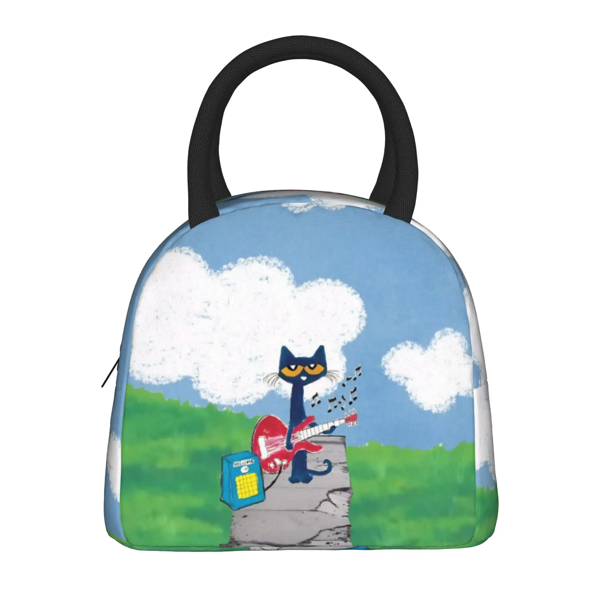 Insulated Lunch Bag Pete Cartoon Comic Cats Food Box Fashion Portable Bento Box Cooler Thermal Lunch Box For School