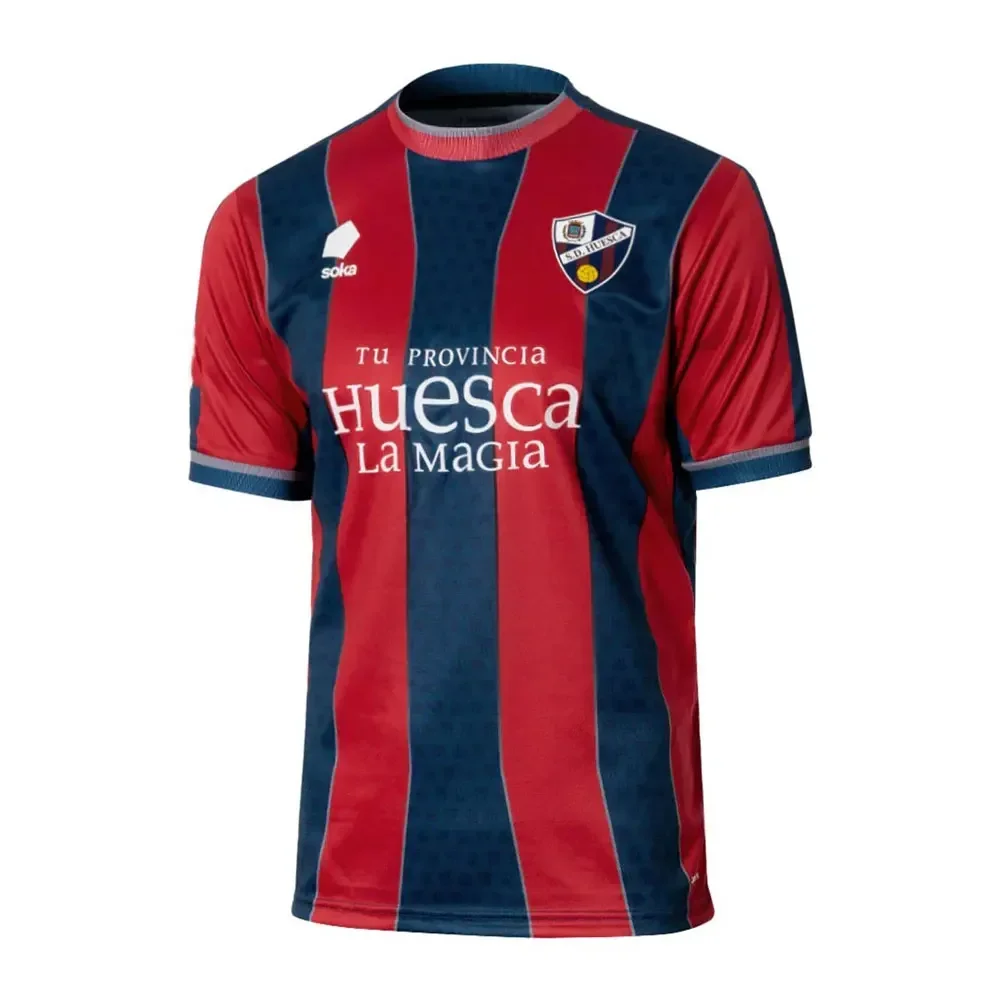 24-25 New Hot Shirts La Liga 2 Team Huesca Team Shirts 3D Printed Men\'s and Women\'s T-shirts Sports Casual Plus Size Shirts