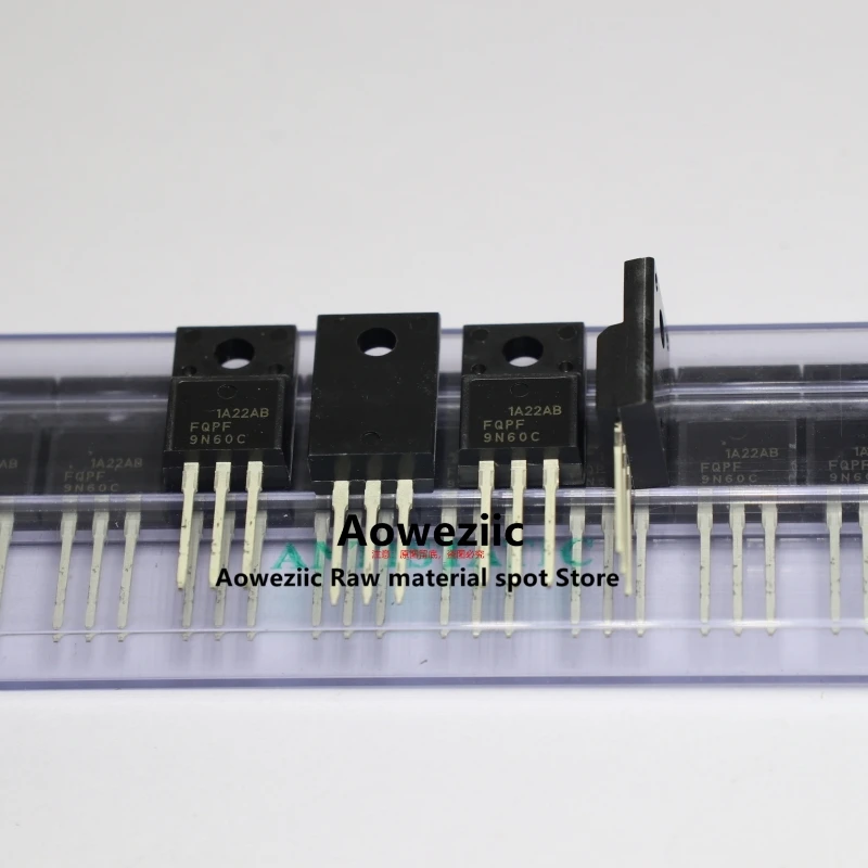 Aoweziic  100% Best Quality  FQPF9N60C  FQPF9N60   9N60C TO-220F MOSFET 9A 600V (Taiwan Manufacturer)