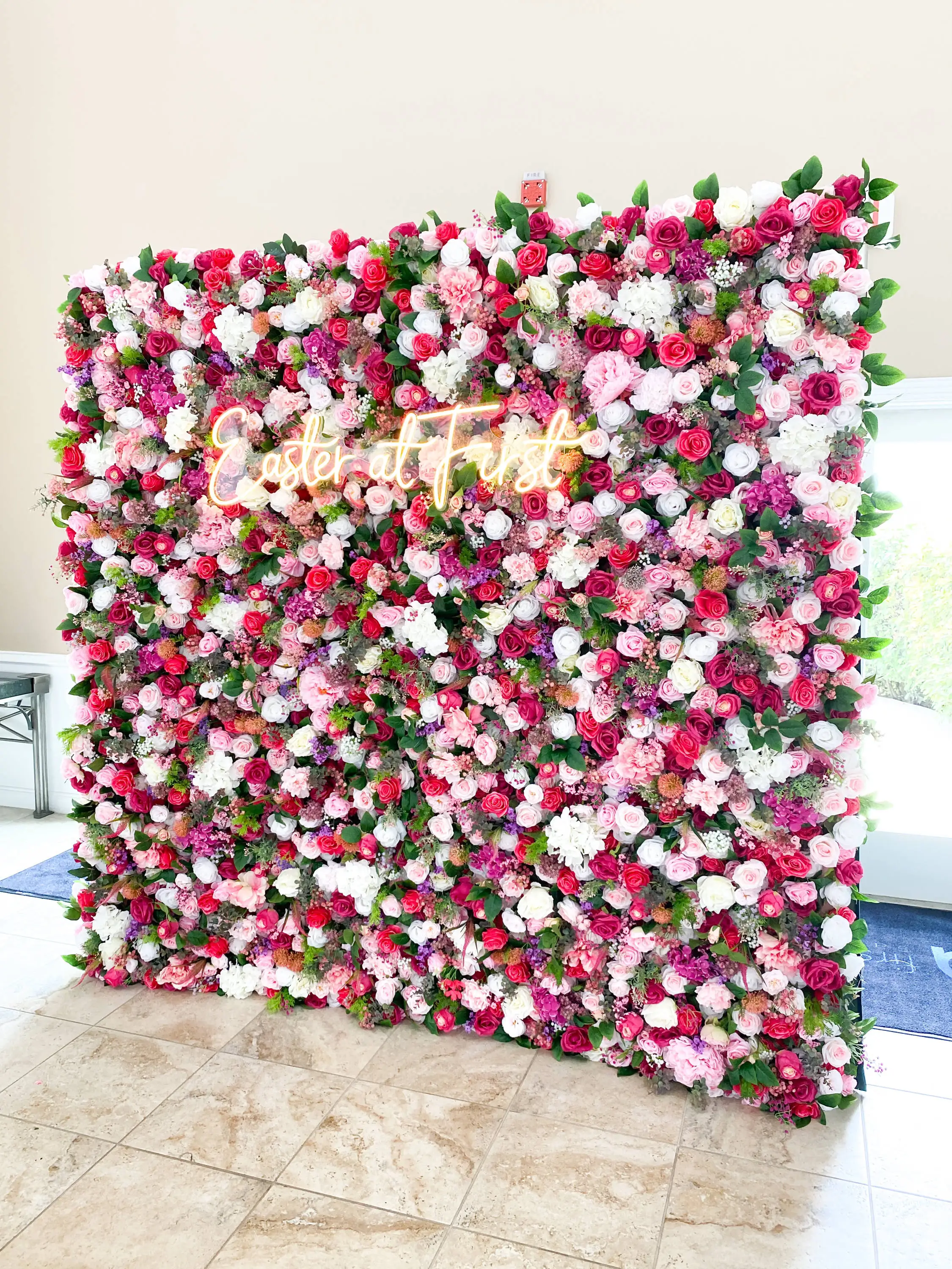 

SPR Good Price Of Wedding Decoration Hydrangea With Rose Artificial Silk Flower Wall for Babyshow party