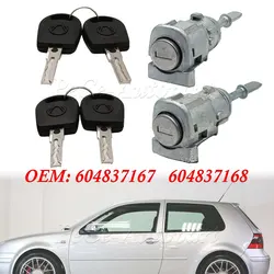 Left Right Door Lock Barrel Cylinder 604837167 604837168 For Vw Golf 4 Iv Mk4 Bora A6 Skoda Fabia Polo 1997-2009