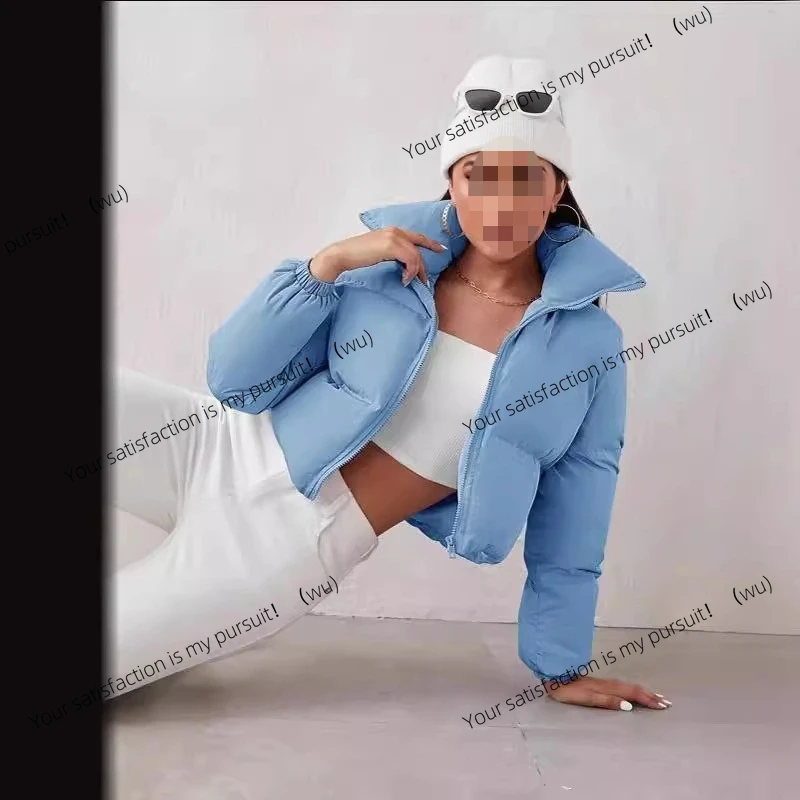 

ZOCI-женская одежда на хлопковой подкладке, зимняя модная повседневная куртка с длинными рукавами и воротником-стойкой, женская куртка на хлопковой подкладке