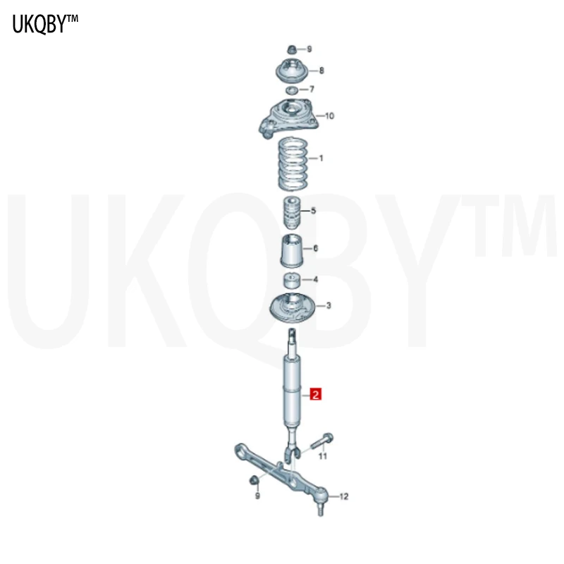 Picture 3: Pneumatic shock absorber 4F0413031AB