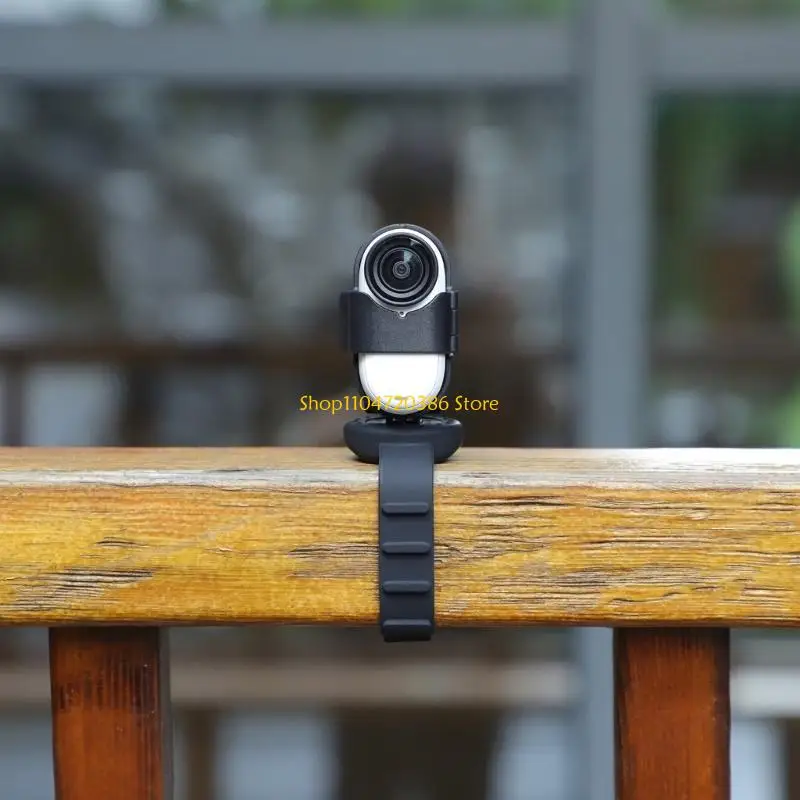 Câmera câmera magnética silicone k0ea, faixa montagem câmera ajustável 360 graus para câmera GO 3/3s