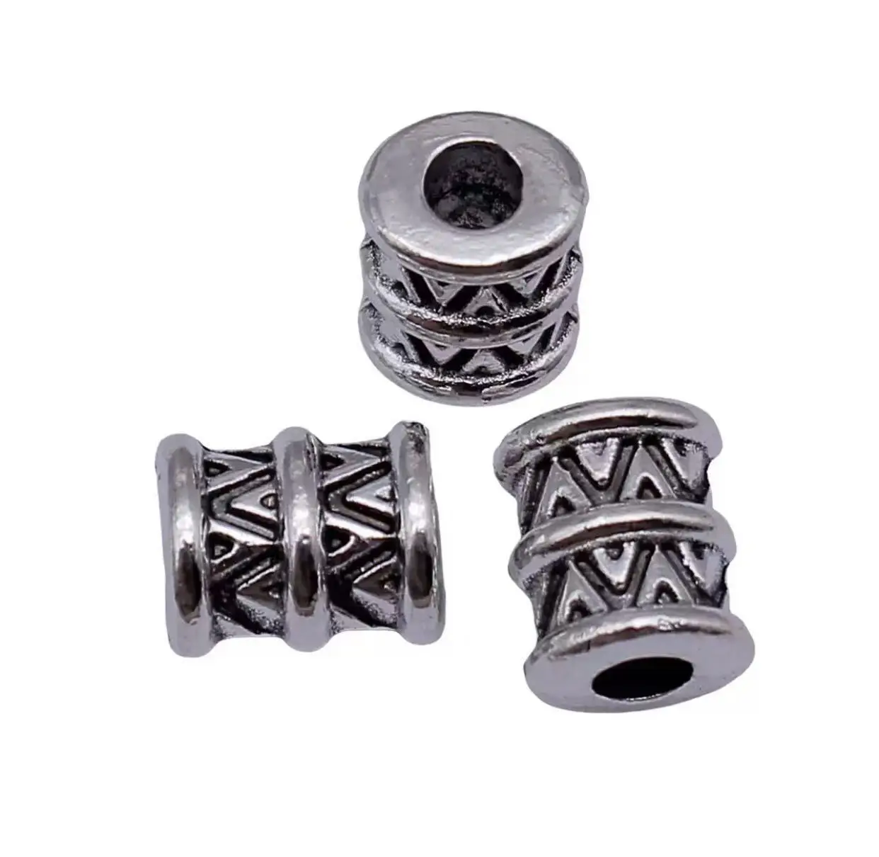

10pcs 10*8.5*7.4mm, hole 3.7mm Alloy metal vintage spacerbead for DIY accessories handmade HWEF0885