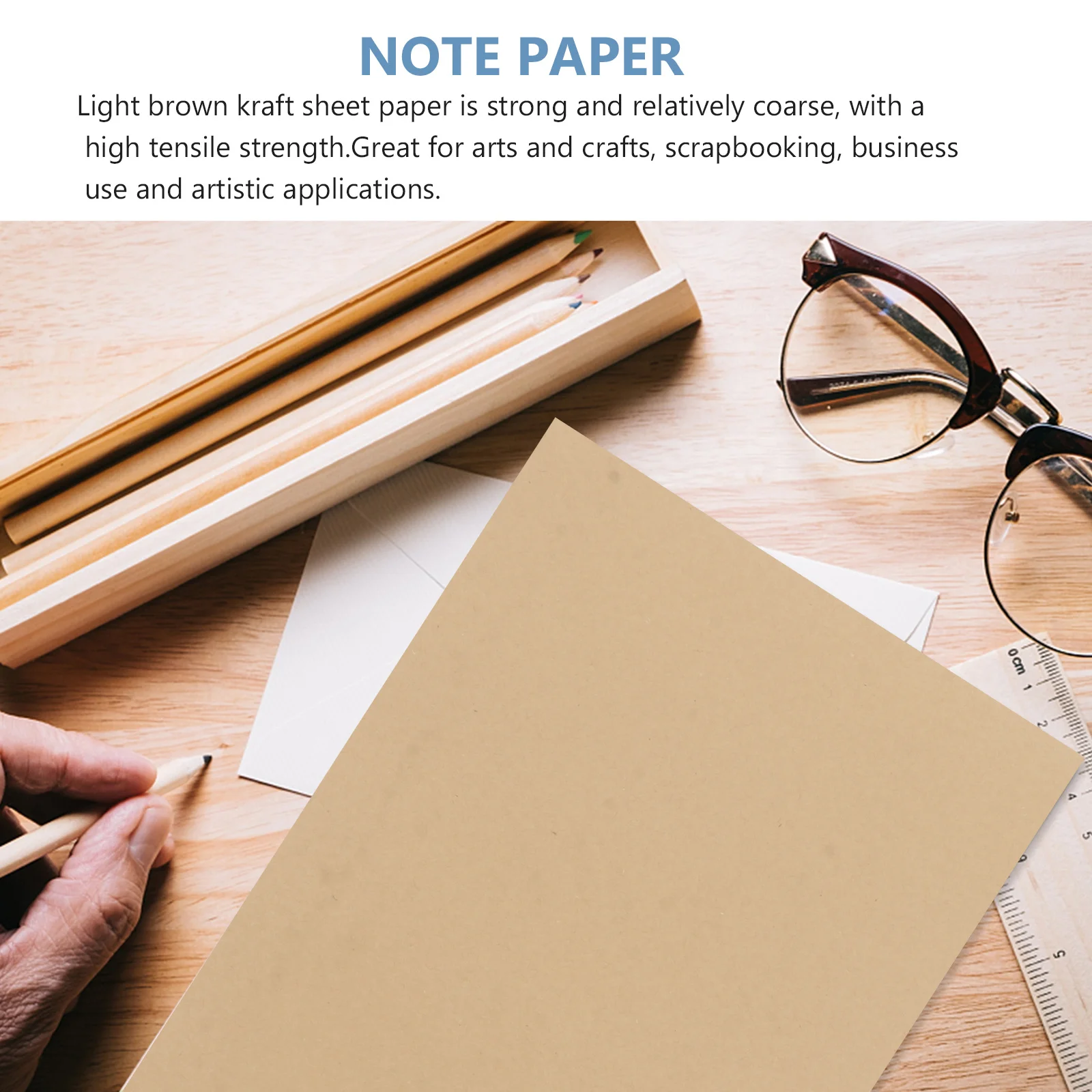 Kraft Letter A4 80G Light Brown Vintage Stationery For Crafts Scrapbooking Wrapping Kraft Paper Office Paper