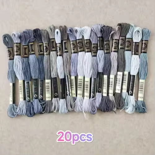 100% Cotton High Quality Cross stitch Floss Embroidery thread  Cross Stitch Embroidery Hand Knitting Sewing Weaving 8m 447 color - Image 20