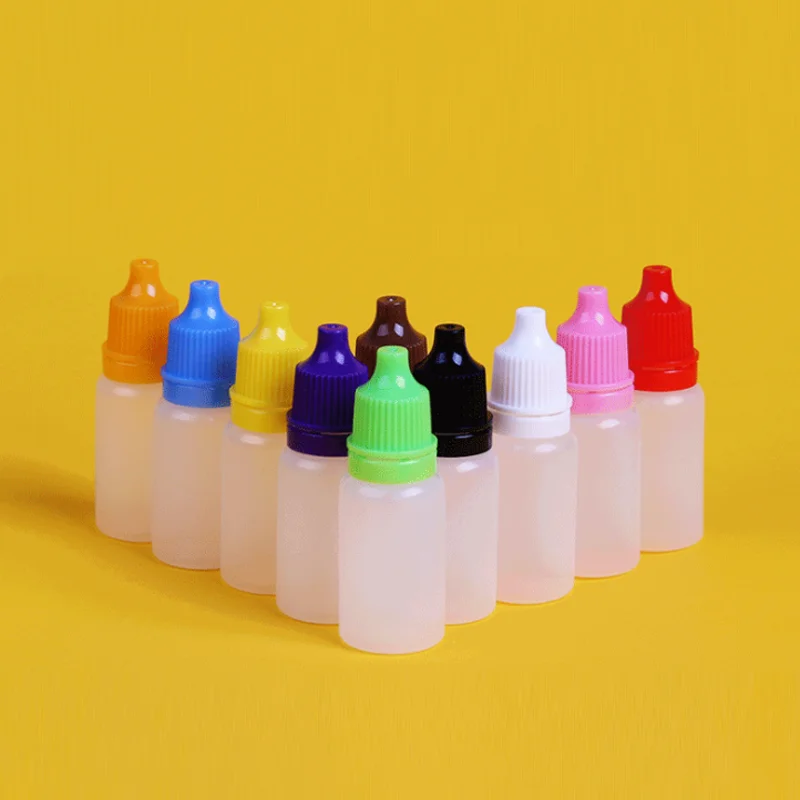 

10ml Empty Plastic PE Dropper Bottles Soft Liquid Juice Eye Drop Containers 100PCS