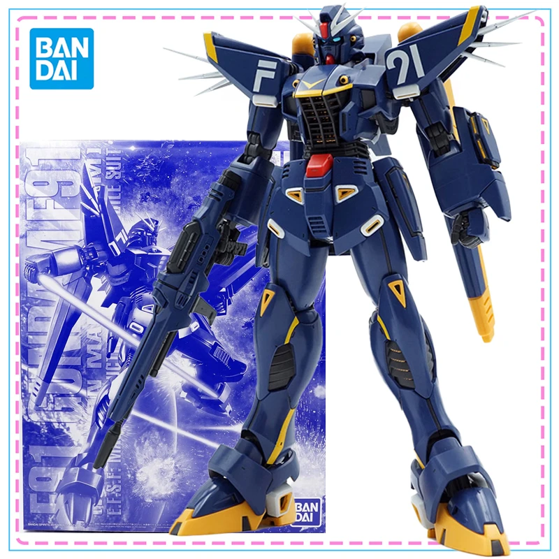 

Bandai Gundam Model Kit MG 1/100 GUNDAM F91 VER.2.0 HARRISON MADIN Action Figure Original Genuine Figure Model for Kids ToysGift