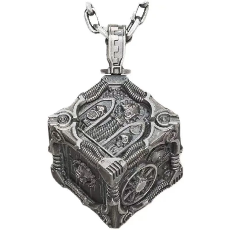 Stellar Forging Mechanical Church Calculation Dice Game Theme Silver Pendant 2025 Personalized Original Retro Friend Gift