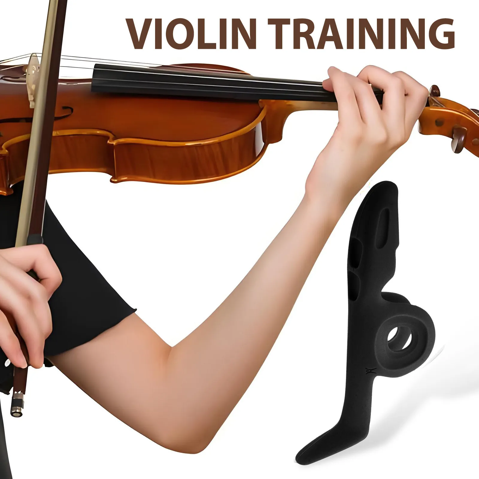 1Set Violin Bow Corrector Ergonomic Silicone Grip Bow Posture Correction Finger Guide Violin Accessory for Beginners