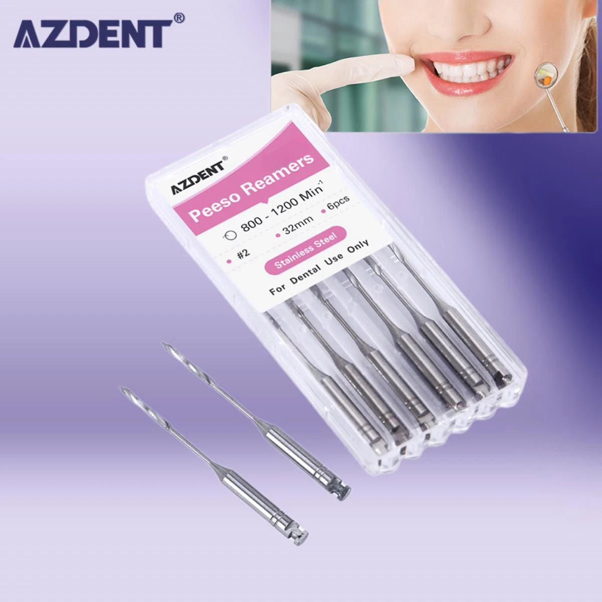 

AZDENT Dental Endodontic Drill Gates Glidden Peeso Reamers Rotary Paste Carriers 32mm/25mm Engine Use Stainless Steel Endo Files