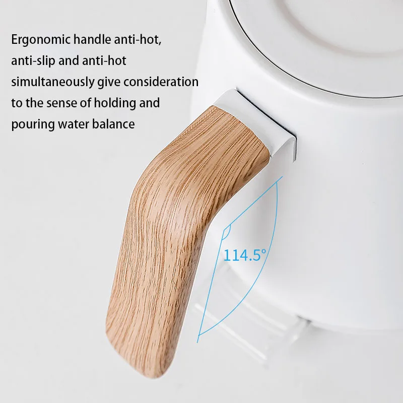 Bouilloire électrique en acier inoxydable 304, cafetière, eau chaude, jDPHeating, bouteille d'eau, bouilloire à thé à col de cygne, 110V, 220V