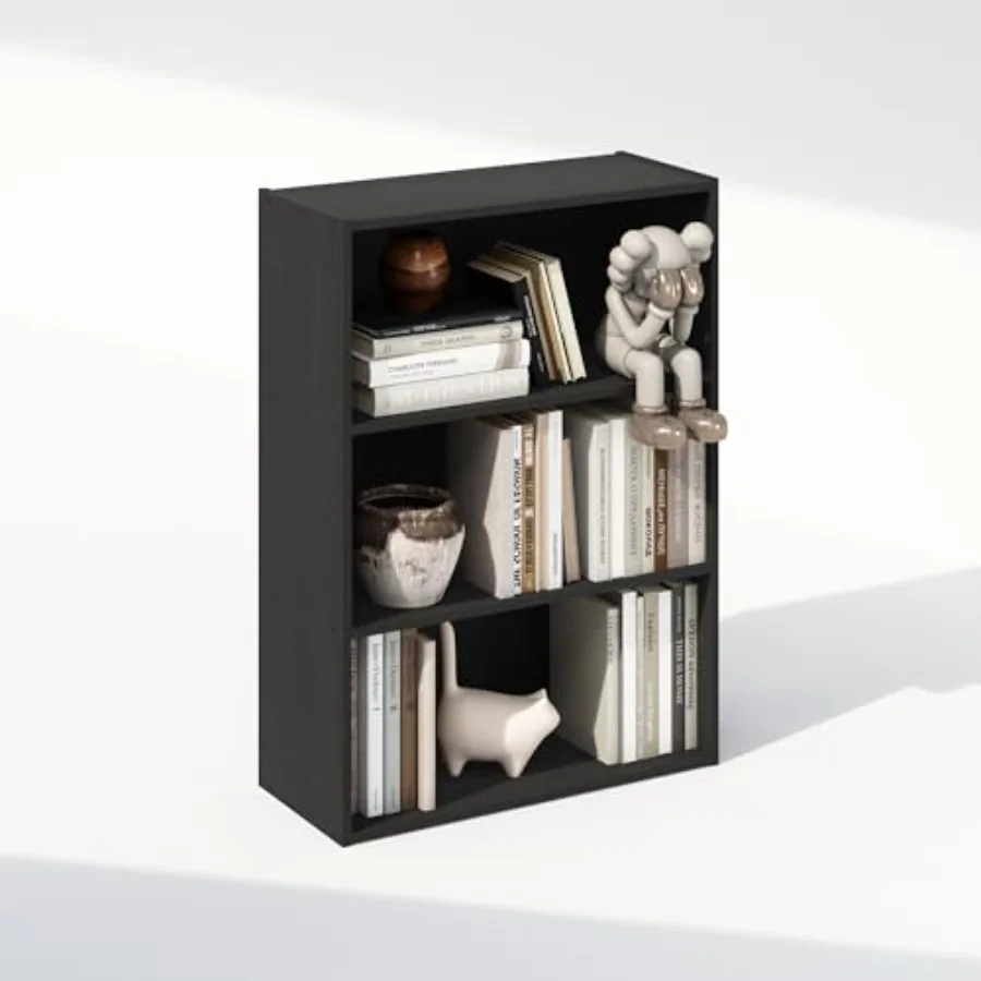 

Simple Book Shelf 3-Tier Bookshelf Storage Shelves Bookcase 9.7 x 23.7 x 31.5 for Living Room Bedroom Home Office