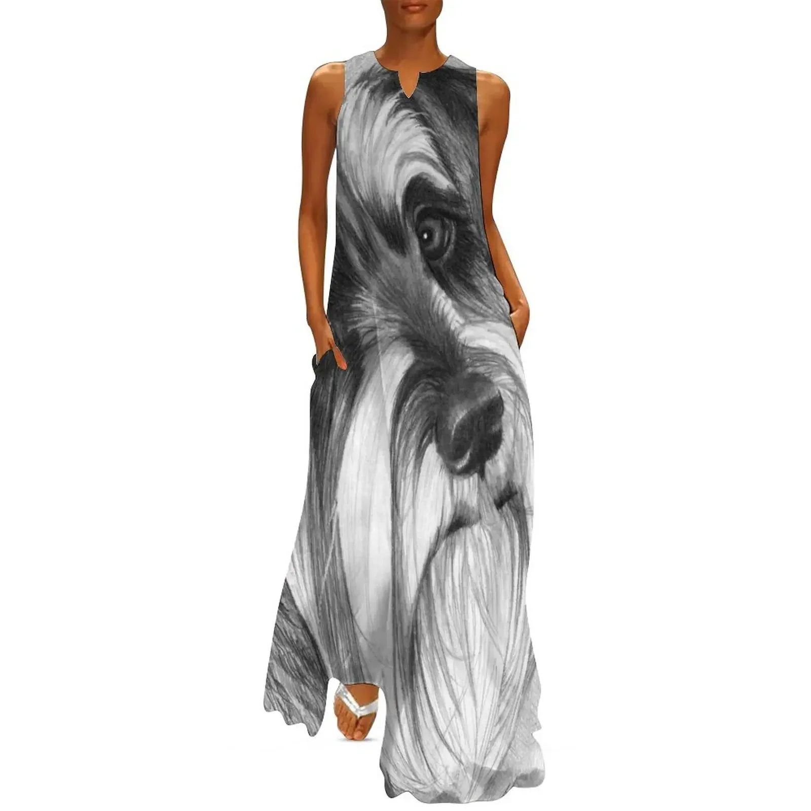 

The Schnauzer Long Dress beach outfits for women Dresses gala summer clothes prom dresses Dress