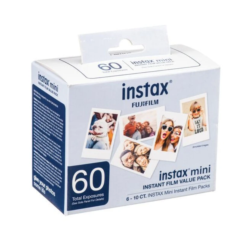 Origin Fujifilm Instax Mini Film Paper 60 Sheets for Fuji Instant Film Cameras Instax Mini 12 11 9 40 70 90 Link Liplay EVO