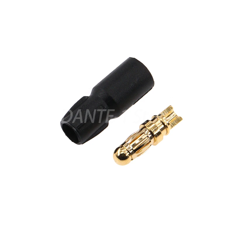 SH3.5 connector copper gold plated 3.5mm sheathed banana plug ESC DC motor adjustment plug