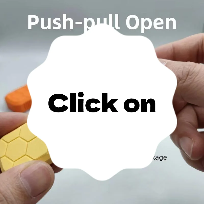 Sliding Open Pill Box Portable Mini 3D Printed Honeycomb Shape Medicine Container For Daily Outdoor Carrying Use