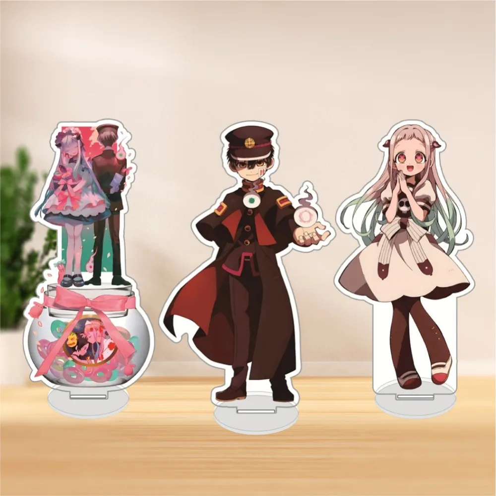 

Diy Anime Peripherals Toilet-Bound Hanako-kun Figure Show Transparent Acrylic Stand Model Desktop Ornament Originality Gifts