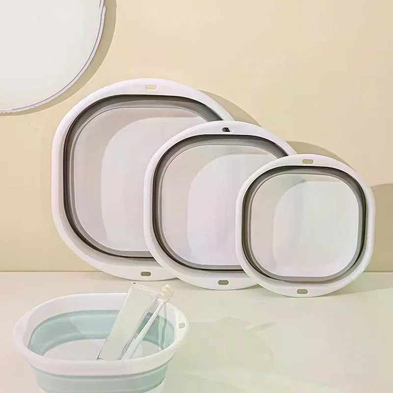 

Travel Big Washbasin Folding Washbasin Portable Household Compression Basin For Student Dormitory Bathroom Accessories